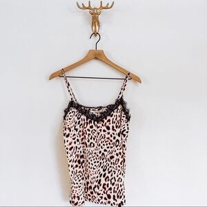 CHERYL CO Women's Jaguar Print Top Shorts Pajama Lounge Set Size Small NWT